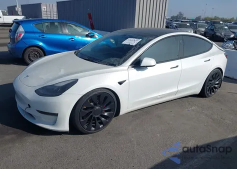 2023 Tesla Model 3 Performance Dual Motor All-Wheel Drive из США, поврежденный, VIN 5YJ3E1EC5PF480684